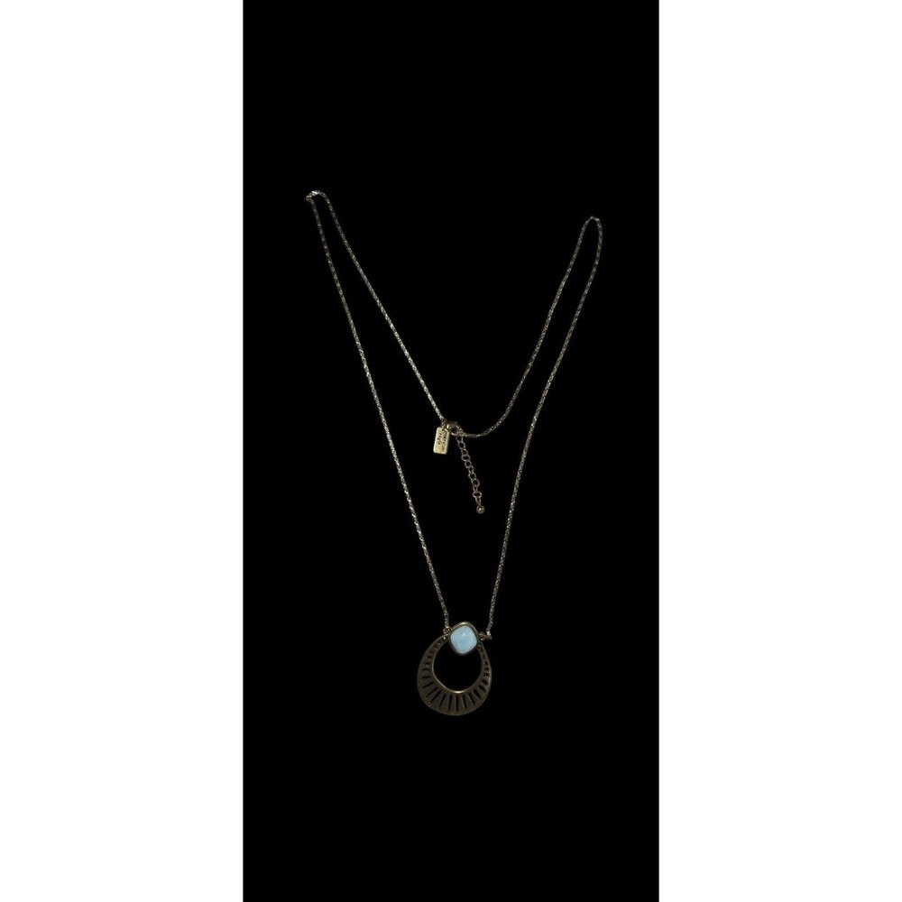 American Eagle long pendant necklace boho gold tone womens jewelry moon goddess - Picture 8 of 10